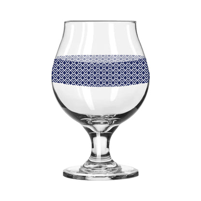 Sapphire Deco Belgian Beer Glass | Signature Design