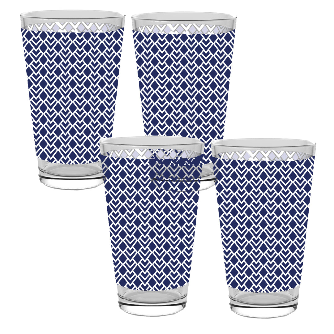 Sapphire Deco Pint Beer Glass | Signature Design