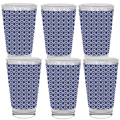 Sapphire Deco Pint Beer Glass | Signature Design