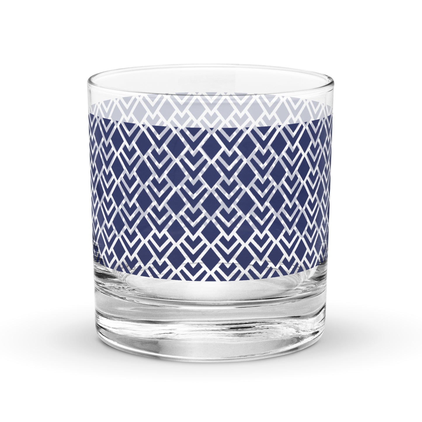 Sapphire Deco Rocks Glass | Signature Design