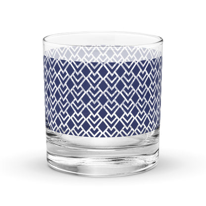 Sapphire Deco Rocks Glass | Signature Design