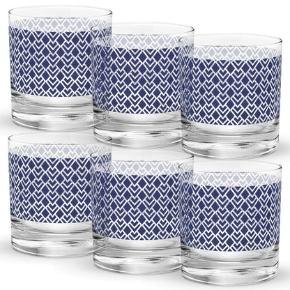 Sapphire Deco Rocks Glass | Signature Design