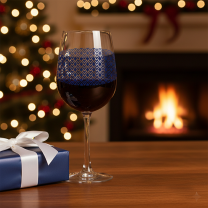 Sapphire Deco Tall Wine Glass | Signature Design