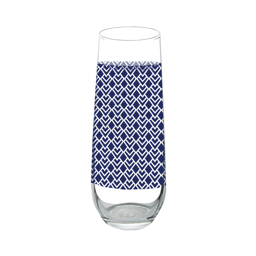 Sapphire Deco Stemless Champagne Glass | Signature Design