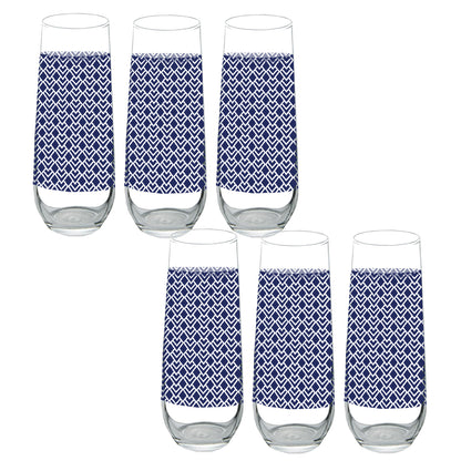 Sapphire Deco Stemless Champagne Glass | Signature Design