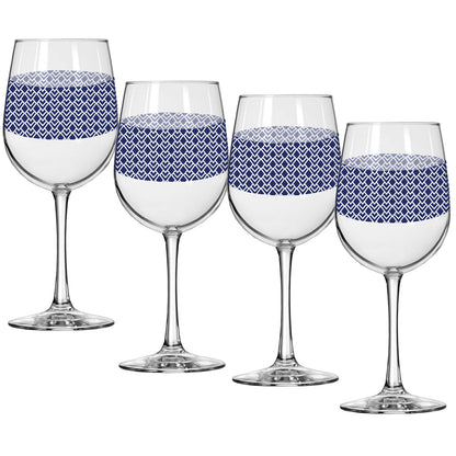 Sapphire Deco Tall Wine Glass | Signature Design