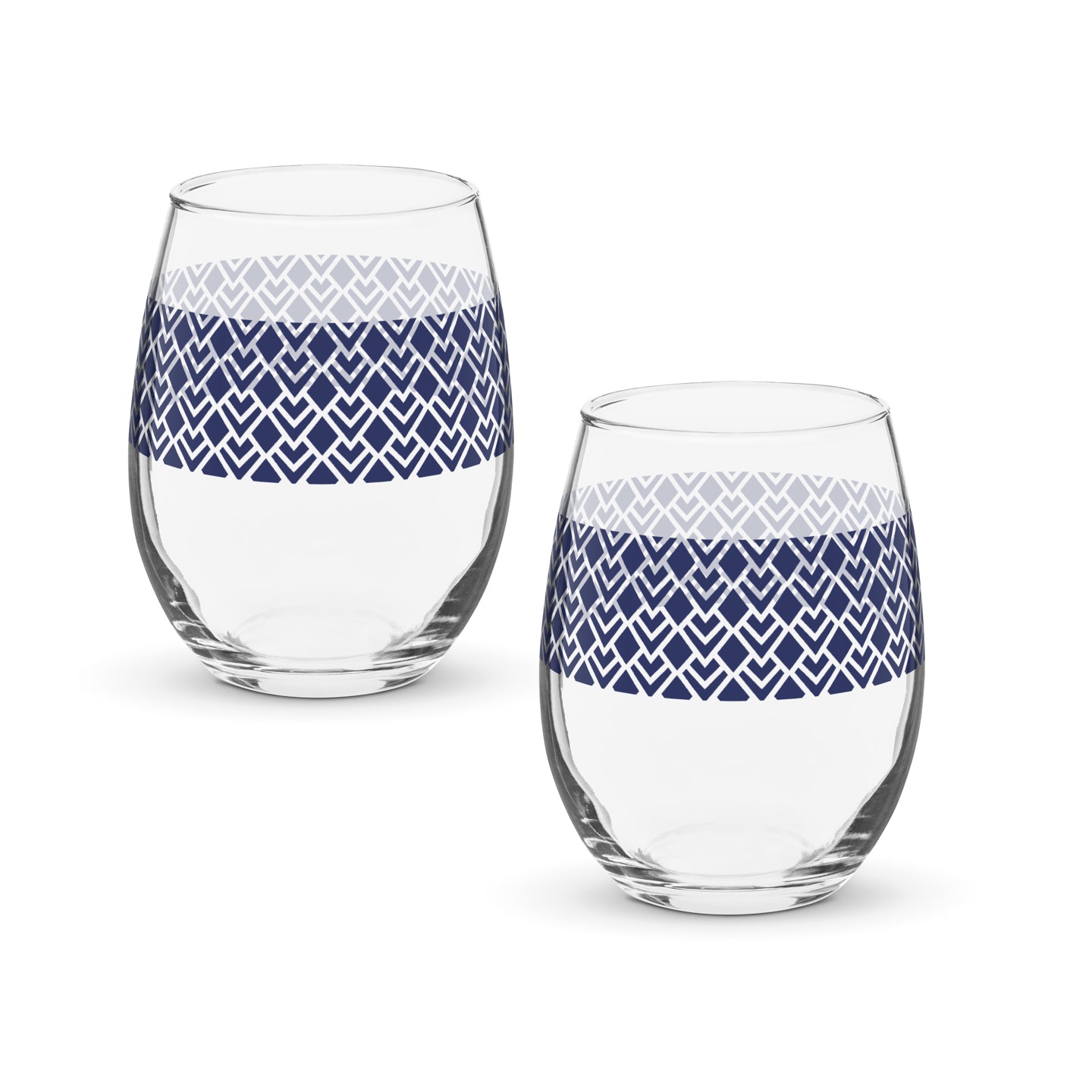 Sapphire Deco Stemless Wine Glass | Signature Design