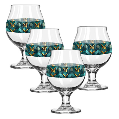 Gilded Patina Belgian Beer Glass | Signature Design