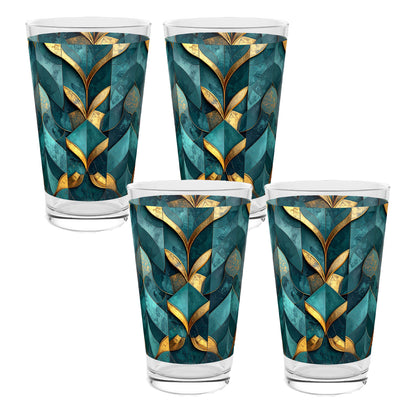 Gilded Patina Pint Beer Glass | Signature Design