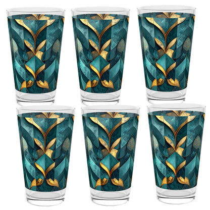 Gilded Patina Pint Beer Glass | Signature Design