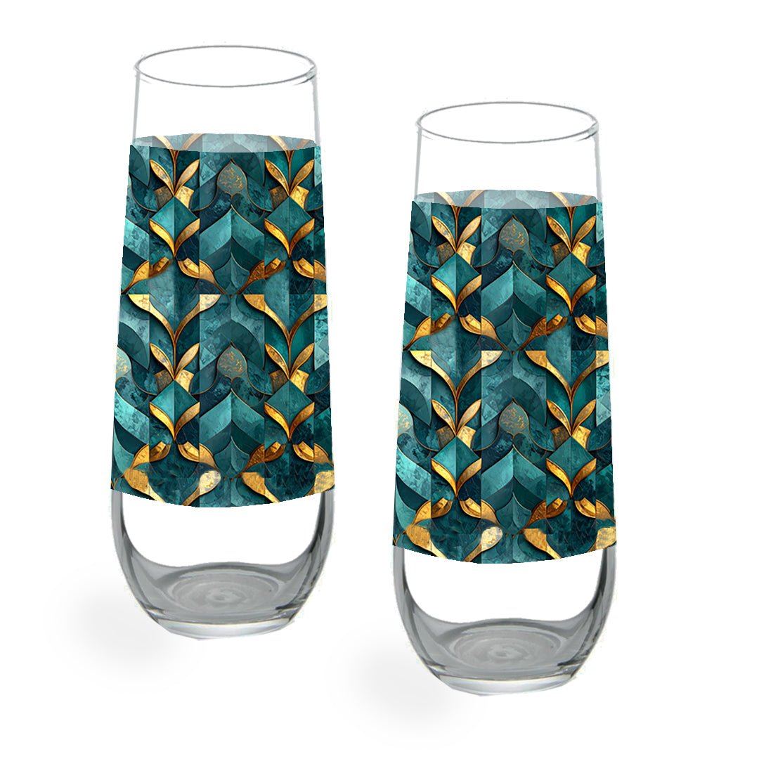 Stemless Champagne Flute | Gilded Patina Signature Design